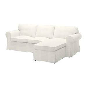 IKEA Ektorp 2er-Sofa mit Recamiere rechts Bezug