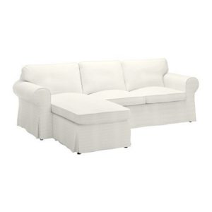 IKEA Ektorp 2er-Sofa mit Recamiere links Bezug